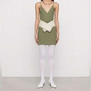 NWT Rick Owens Elegant Moss Green Slip Dress